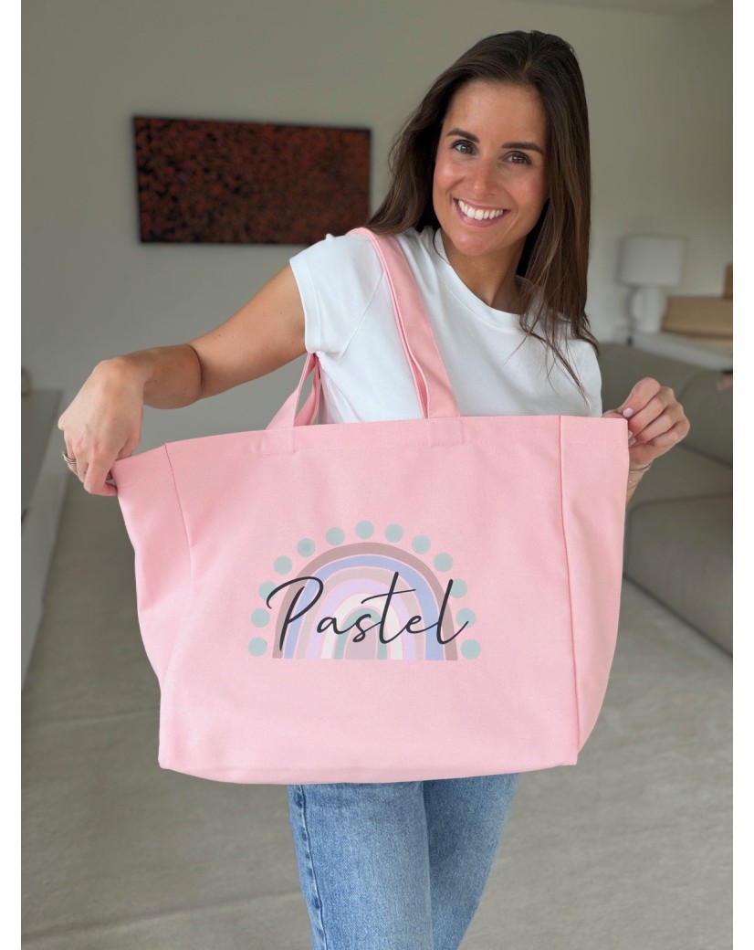 COTTON BAG "NANCY" – PINK (43x15x36cm)
