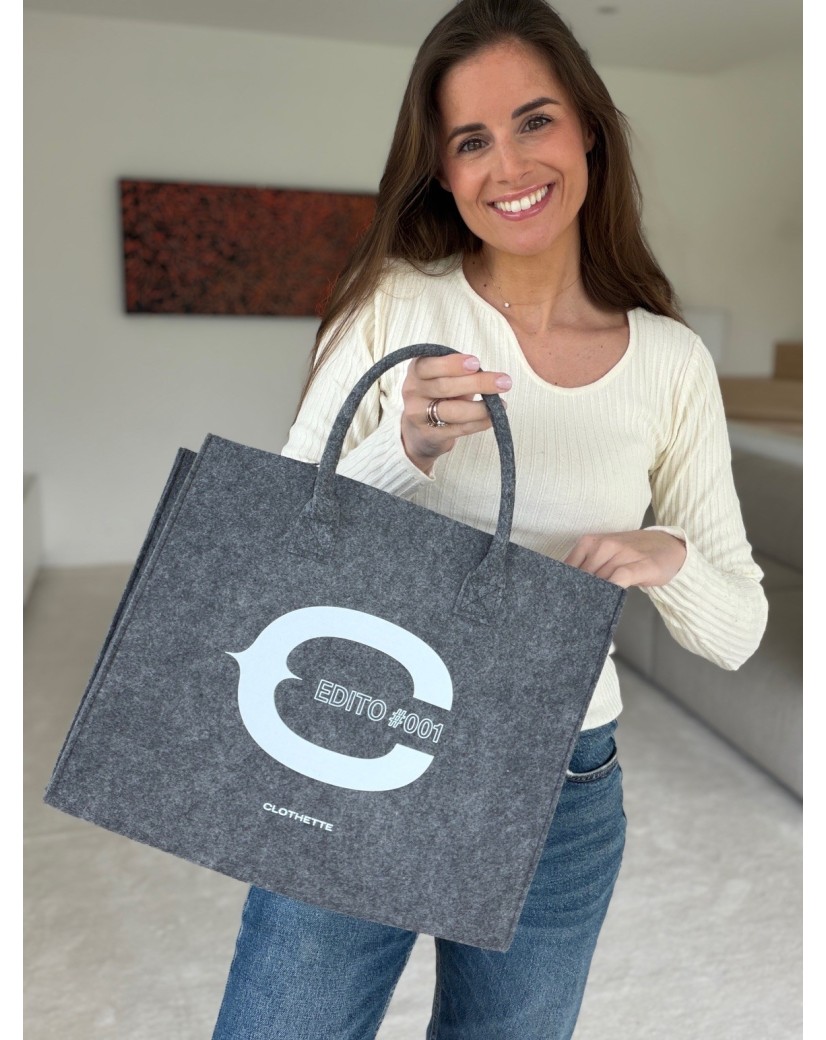 GRENOBLE Bag – Grey – M (35.5x11x28.5 cm)