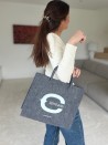 Bolso GRENOBLE – Gris – M (35,5x11x28,5 cm)