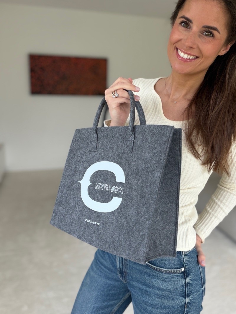 SAC GRENOBLE - GRIS - M (35,5x11x28,5cm)