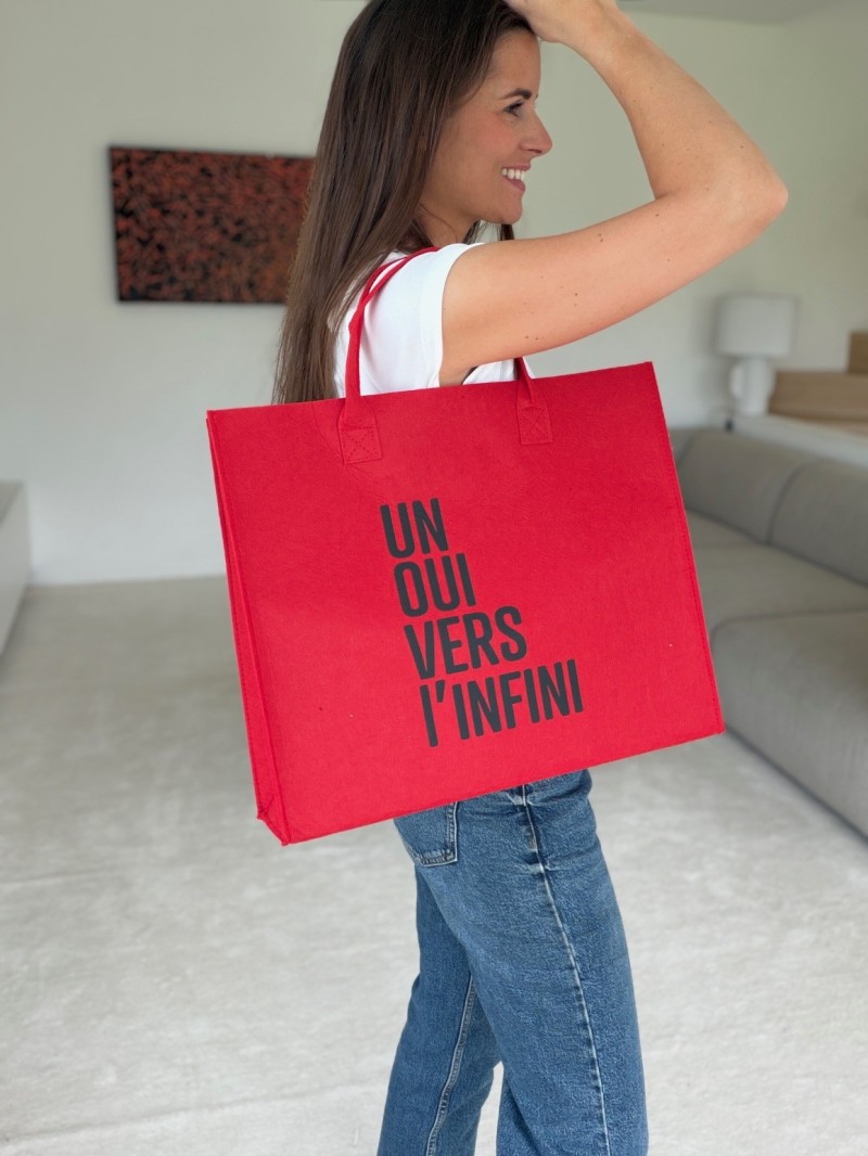 SAC GRENOBLE - ROUGE -  L (42x12x35cm)