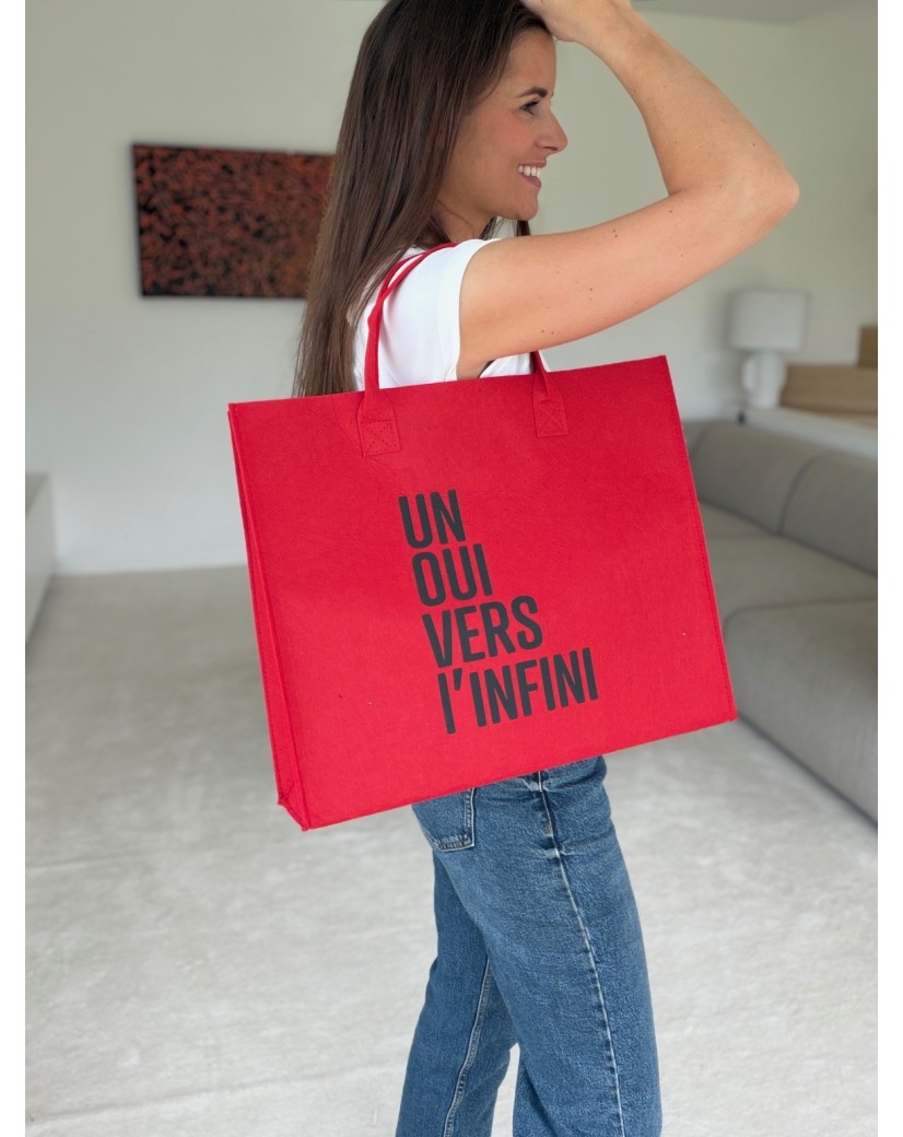 SAC GRENOBLE - ROUGE -  L (42x12x35cm)