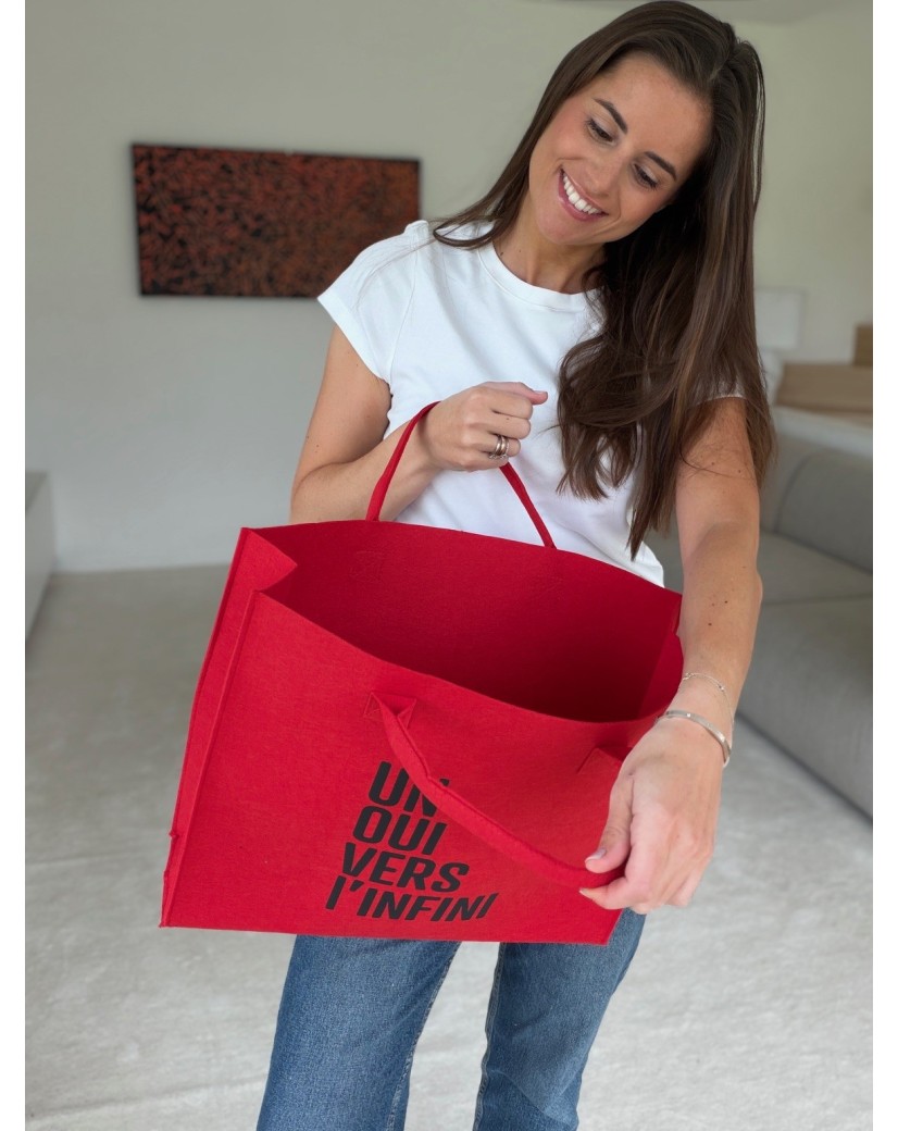 SAC GRENOBLE - ROUGE -  L (42x12x35cm)