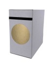 5CM ROUND LABEL - MAT GOLD - UNPRINTED