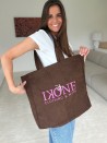 BOLSA OXFORD – PANA DE CANALÉ MARRÓN (41,5 x 10 x 39 cm)