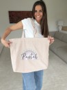 SAC OXFORD - VELOURS BEIGE (41,5x10x39cm)