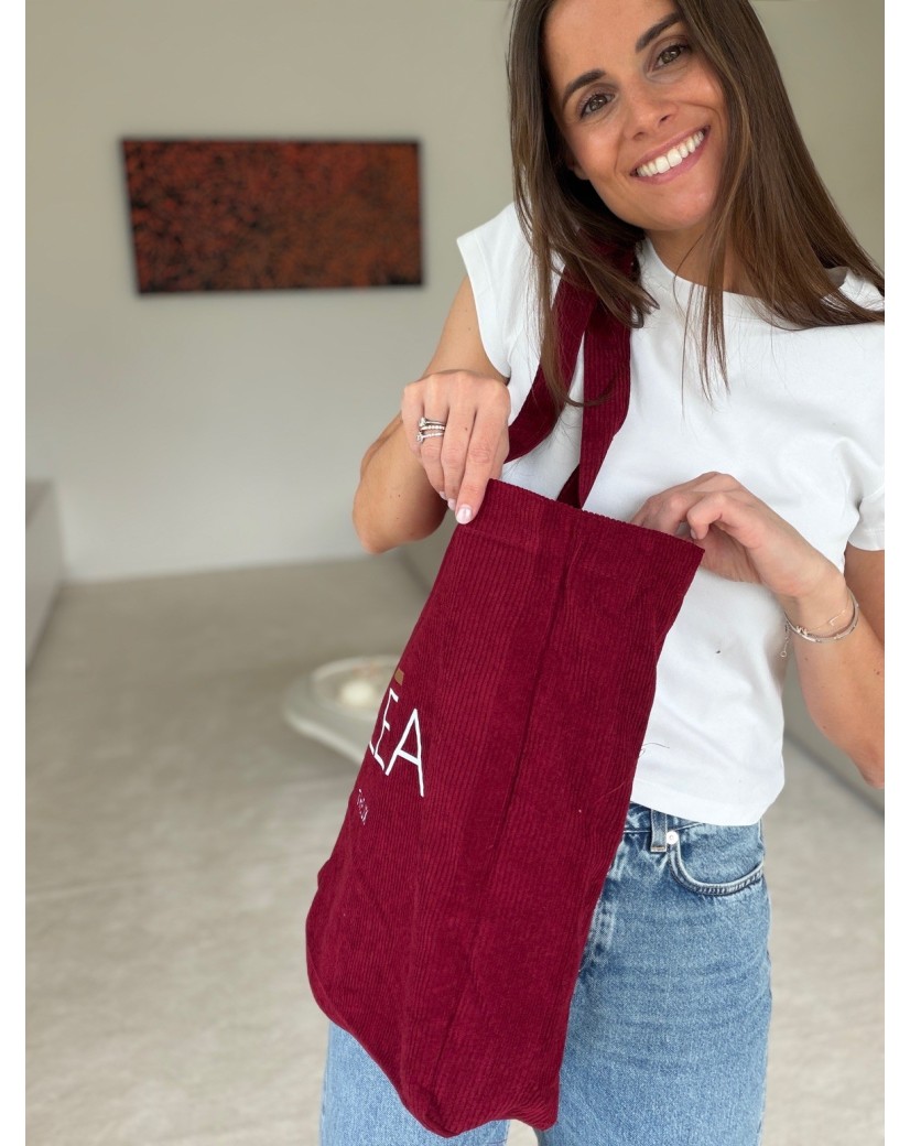 copia de BOLSA OXFORD – TERCIOPELO DE CANALÉ ROSA (41,5 x 10 x 39 cm)