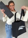 COTTON BAG "NANCY" – Black (43x15x36cm)