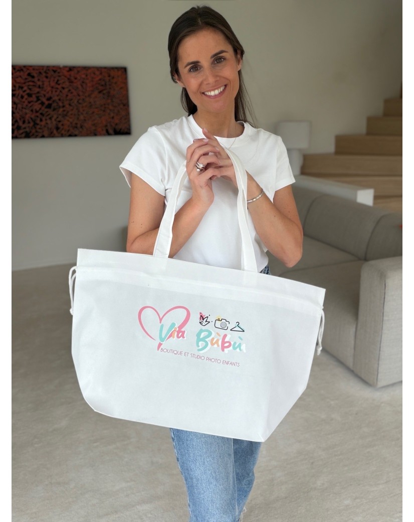 SAC NICE BLANC L (58x24x35cm)