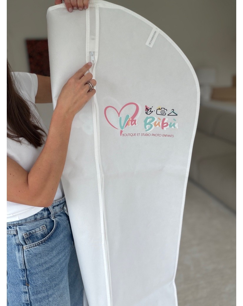 HOUSSE À VÊTEMENTS MILAN - BLANC (65x140cm)