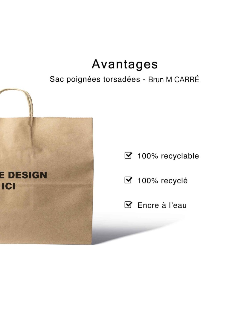 Bolsa Kraft M Cuadrada – Un Formato Amplio Para Tu Imagen
