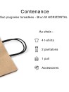 Bolsa kraft M Horizontal Asas Negras – Sencilla Y Personalizable