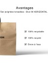 Krafttas M Horizontaal Zwarte Handvatten – Praktisch & Strak