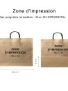 Kraft Bag M Horizontal Black Handles – Clean & Customizable