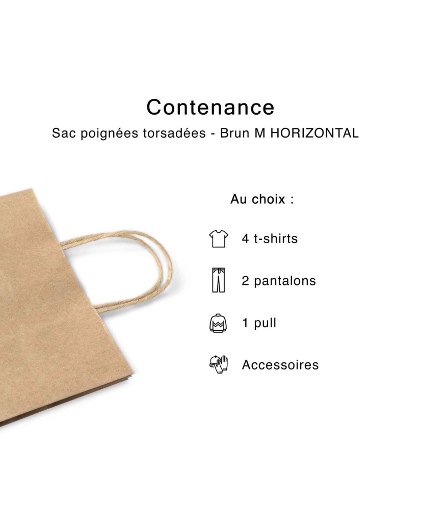 Kraft Bag M Horizontal – Practical, Pro & Customizable