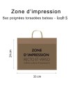 BOOT PAPIEREN TAS - KRAFT S (33X10X24CM)