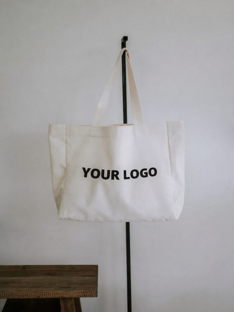 SAC COTON  "NANCY" - NATUREL (43x15x36cm)