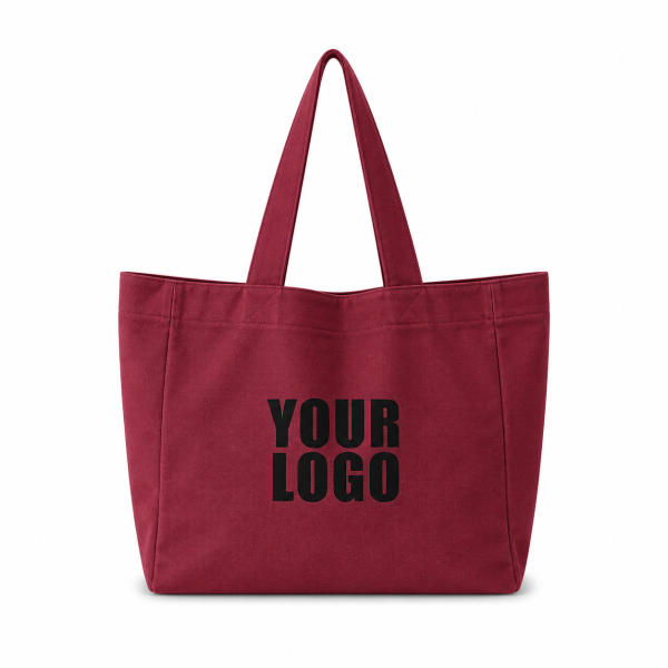 COTTON BAG "NANCY" – BORDEAUX (43x15x36cm)