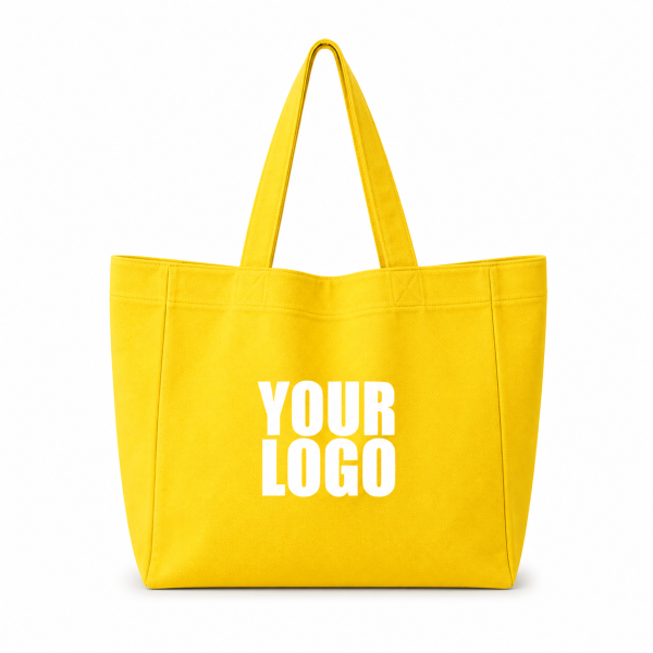 SAC COTON "NANCY" - JAUNE 💛  (43x15x36cm)