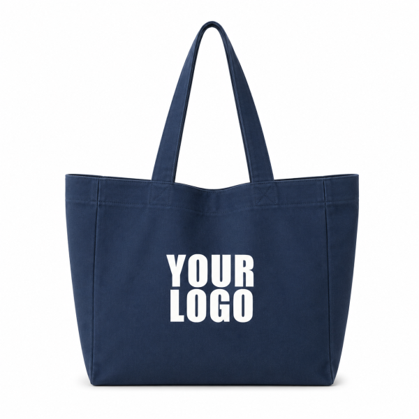 BAUMWOLLTASCHE NANCY – NAVY (43x15x36cm)