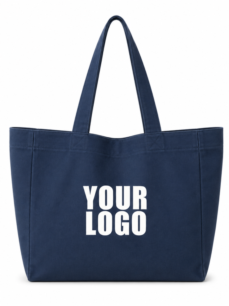 BAUMWOLLTASCHE NANCY – NAVY (43x15x36cm)