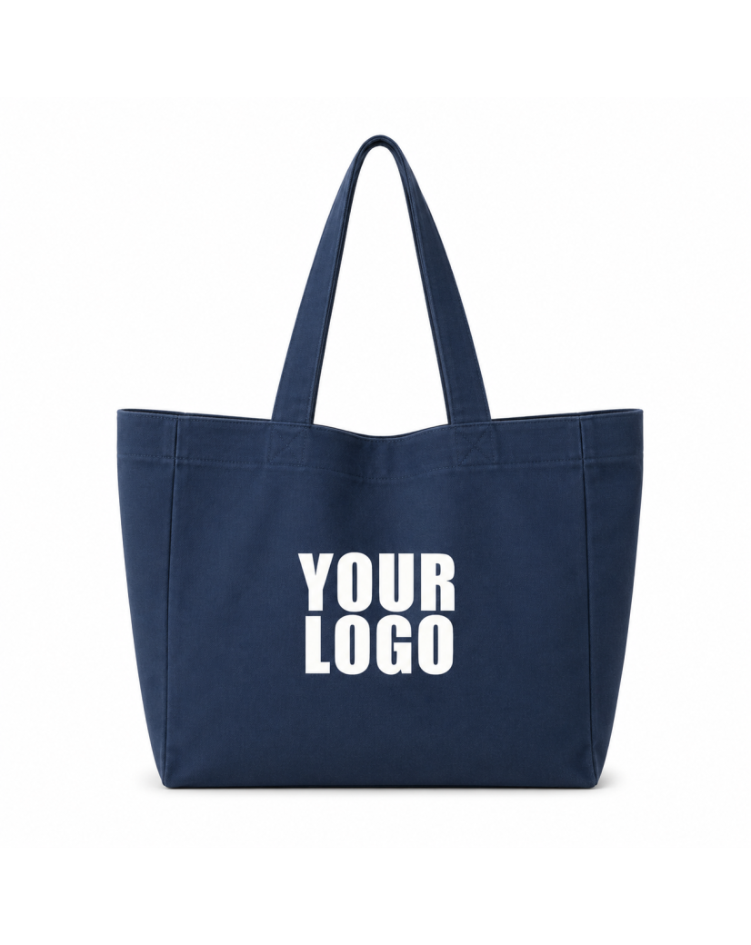 BOLSA DE ALGODÓN NANCY – NAVY (43x15x36cm)