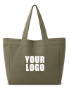 BAUMWOLLTASCHE NANCY - ARMY (43x15x36 cm)