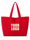 BAUMWOLLTASCHE "NANCY" – ROT (43x15x36cm)