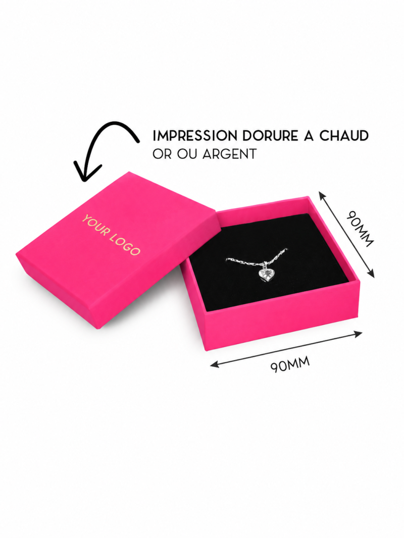 Joyero negro personalizado, ¡venda sus joyas con estilo!