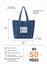 SAC COTON "NANCY" - JEANS DARK 💙 (43x15x36 cm)