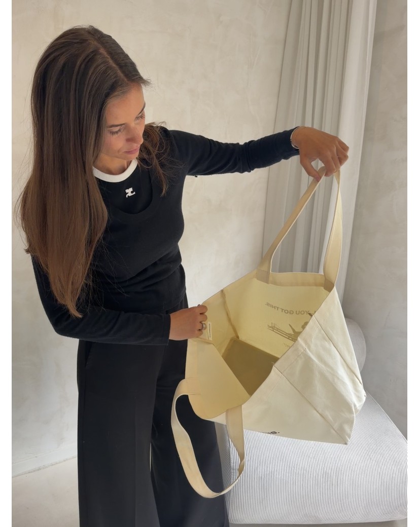 BAUMWOLLTASCHE "NANCY" - NATUR (43x15x36 cm)