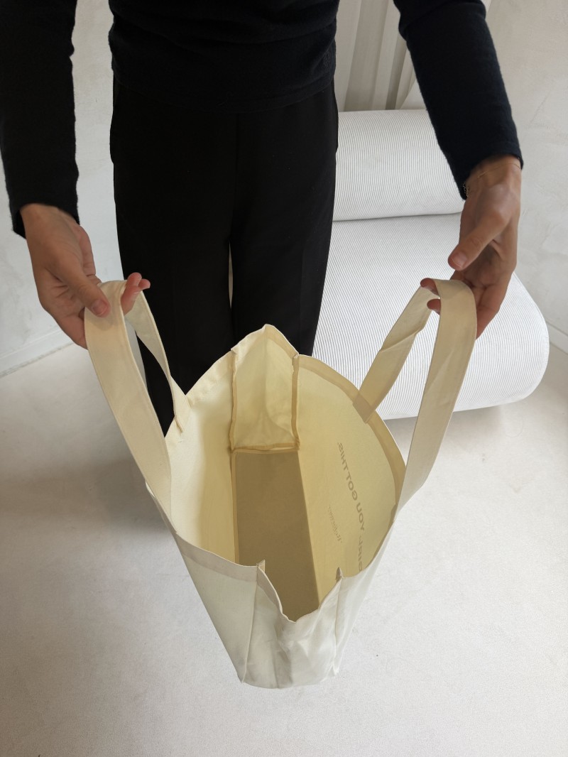 COTTON BAG "NANCY" - NATURAL (43x15x36 cm)