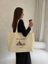 SAC COTON  "NANCY" - NATUREL (43x15x36cm)