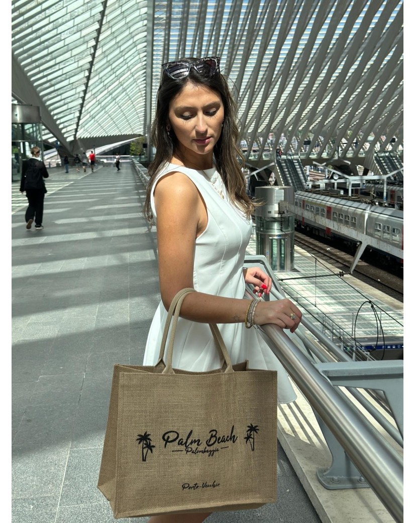 Sac en toile de jute personnalisé avec impression de votre design - Commandez maintenant.