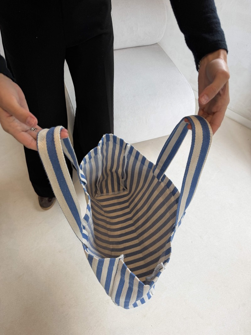 SAC BIARRITZ  BLEU - L 🩵 (43x15x36cm)