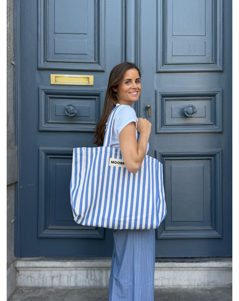SAC BIARRITZ  BLEU - L 🩵 (43x15x36cm)