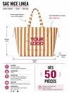 Tasche NICE LINEA Terrakotta – L (58 x 24 x 35 cm)