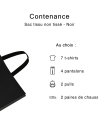 SAC TISSU NON TISSE NOIR