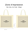 BOLSA DE TELA NO TEJIDA BEIGE