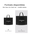 BOLSA DE TELA NO TEJIDA NEGRA - L