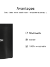 NON-WOVEN FABRIC BAG BLACK - L