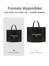 BLACK NON-WOVEN FABRIC BAG - MODEL BATEAU M