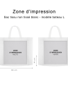NON-WOVEN FABRIC BAG BLACK - L