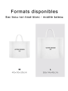 NON-WOVEN FABRIC BAG BLACK - L