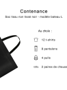 SAC TISSU NON TISSE NOIR - L