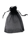 Organza-Täschchen - Schwarz S