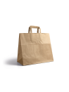 Bolsa asa plana - Kraft snack takeaway sin impresión