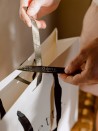 Sac papier Luxe - Blanc L