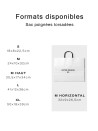 Bolso asa trenzada negro - Blanco M HORIZONTAL