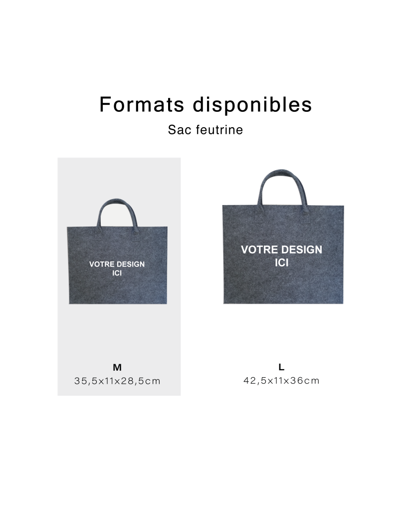 GRENOBLE Bag – Grey – M (35.5x11x28.5 cm)